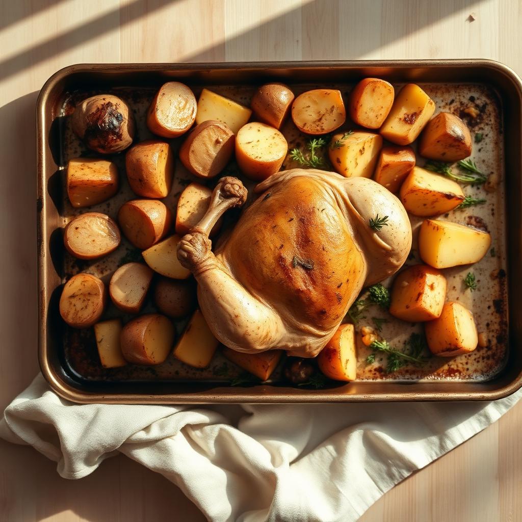 One tray. One oven. Dinner mostly handles itself.